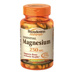 Sundown Suplemento Alimenticio Magnesium 250 Mg 100 Capsulas