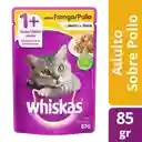 Whiskas Alimento Húmedo para Gatos Adultos Sabor Pollo