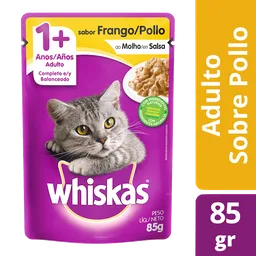 2x Whiskas Alimento Humedo Para Gatos Adultos Sabor Pollo