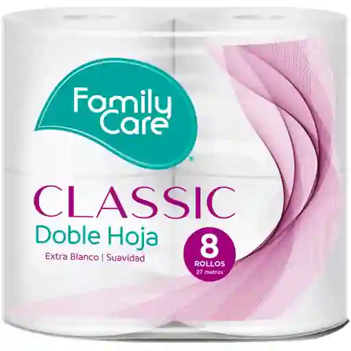 Family Care Papel Higienico Doble Hoja Extra Blanco 