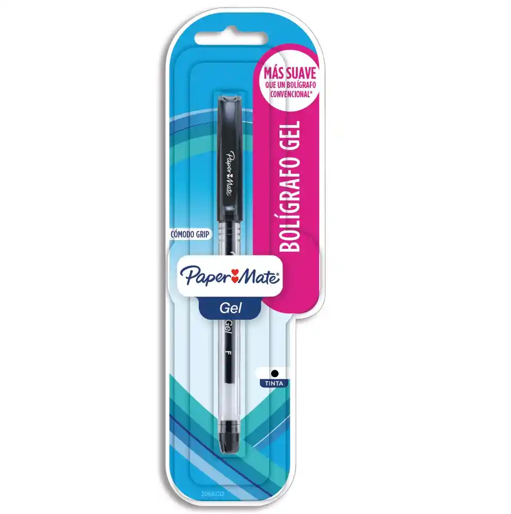 Paper Mate Boligrafo Gel Punta 0.5 Negro Blister 1 Unt