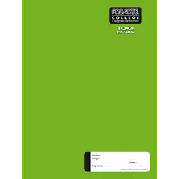 Cuaderno College Liso 100 Hojas Horizontal