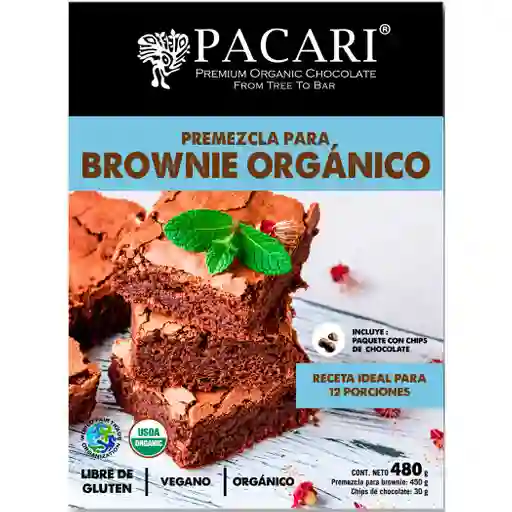 Pacari Premezcla Brownie Organico