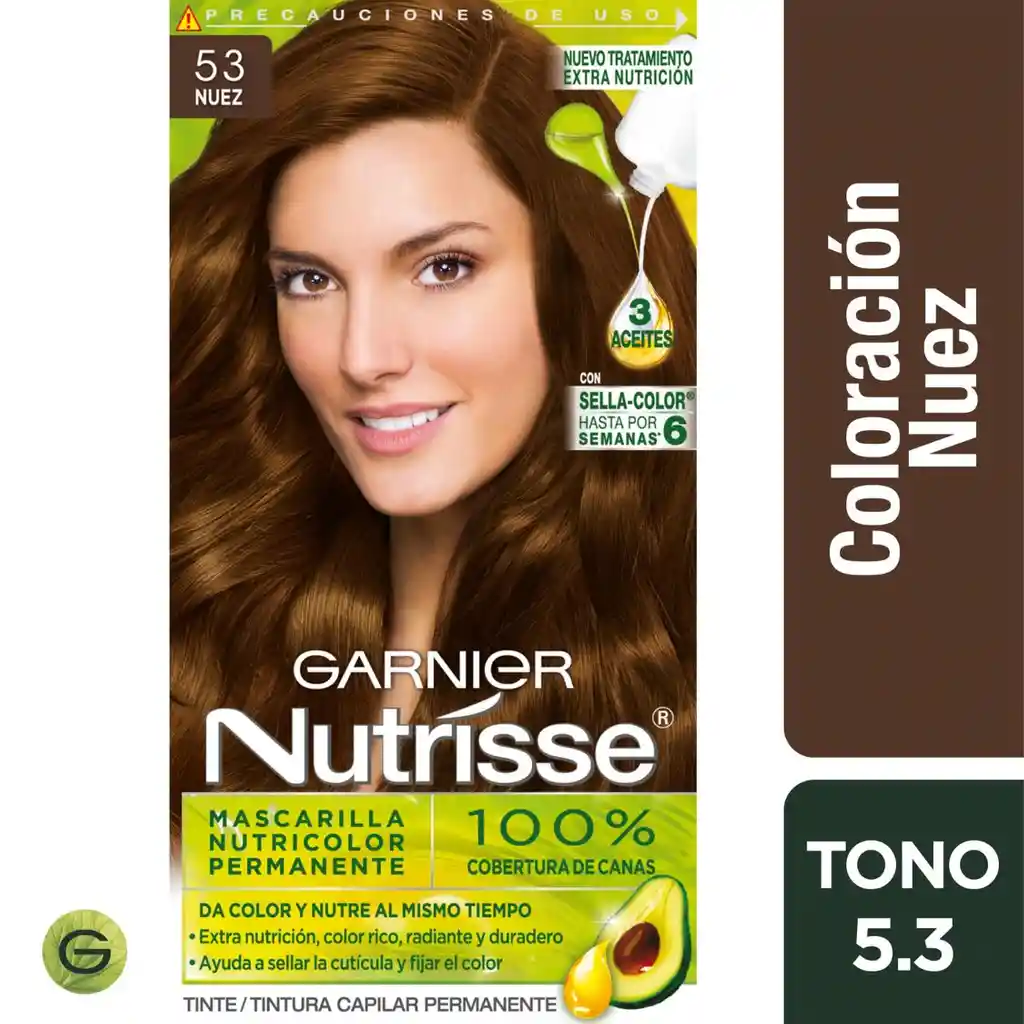 Nutrisse Kit Coloracion En Crema N° 53 Cafe Amaretto Con Conce