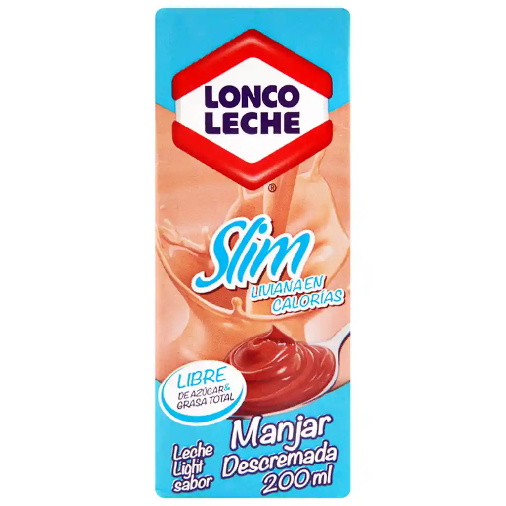 Loncoleche Leche Light Sabor Manjar Pack 6 Un