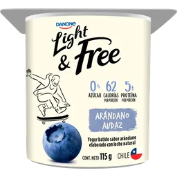 Danone Light Yoghurt Light Batido Danone Mora Y Arandano 115 G