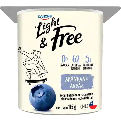 Danone Light Yoghurt Light Batido Danone Mora Y Arandano 115 G