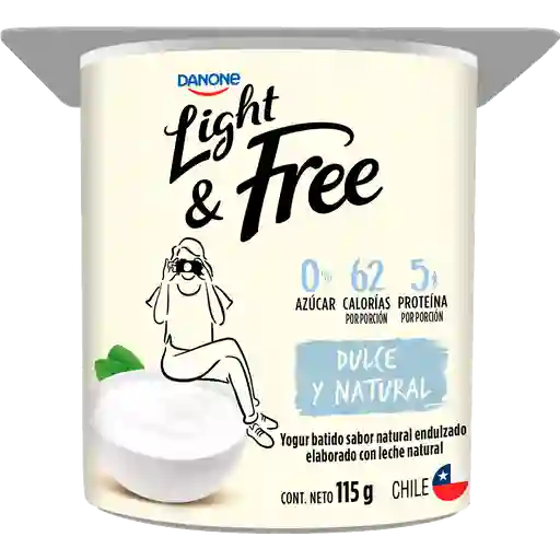 Danone Light Yoghurt Batido Natural Con Endulzante 115 G