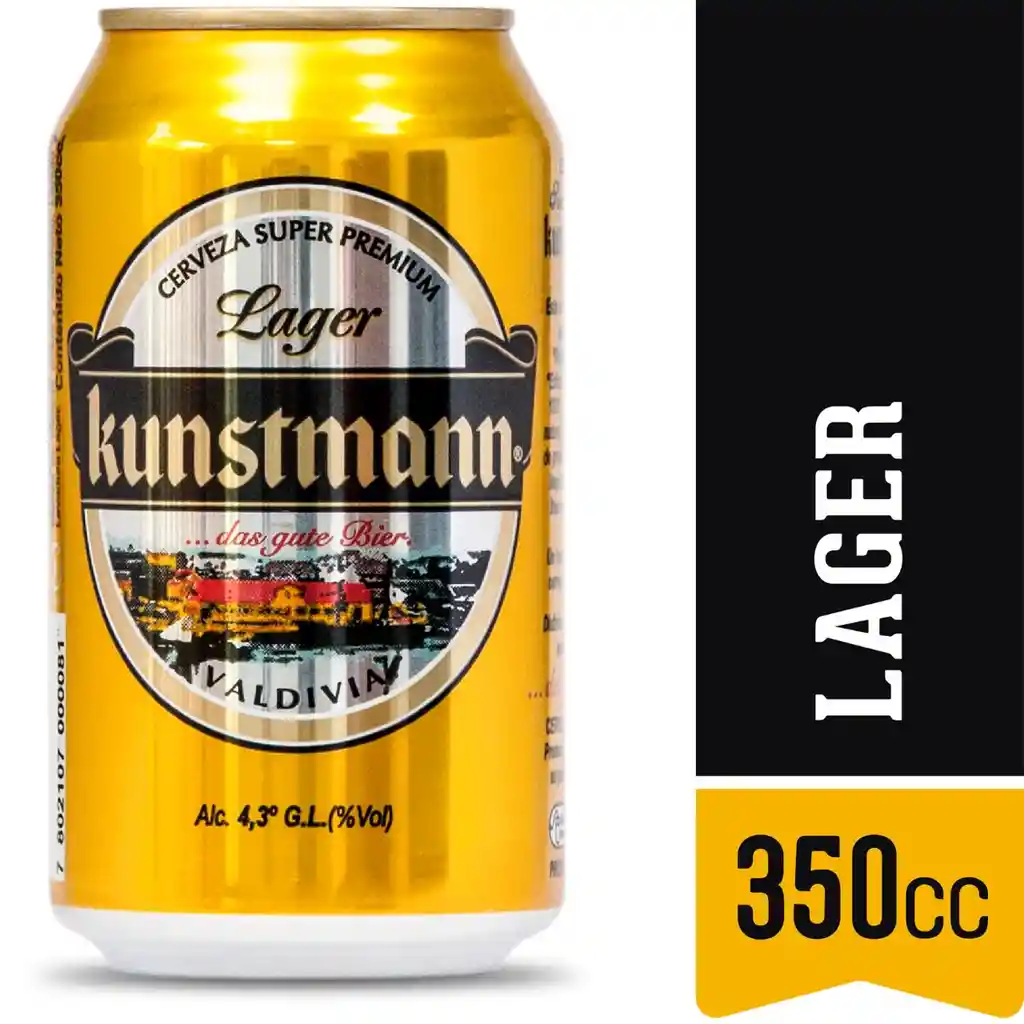 Kunstmann Cerveza Rubia Lata