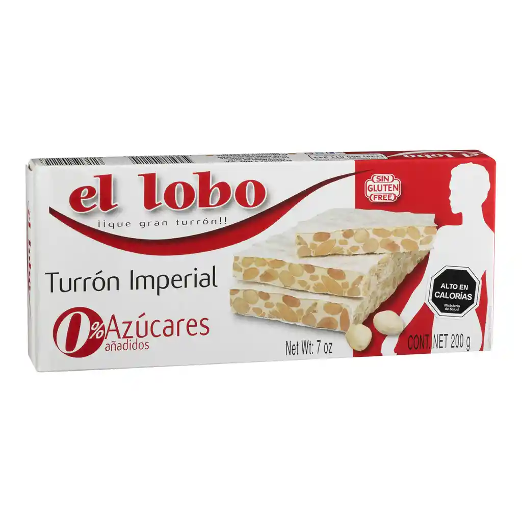 Turrón El Lobo Duro Sin Azucar Añadida