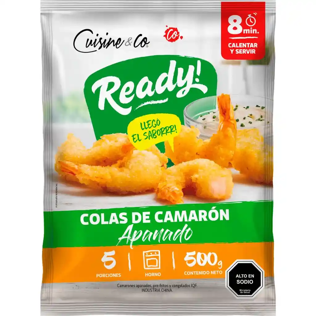 Cuisine & Co Camarones Cocidos Apanados Con Cola