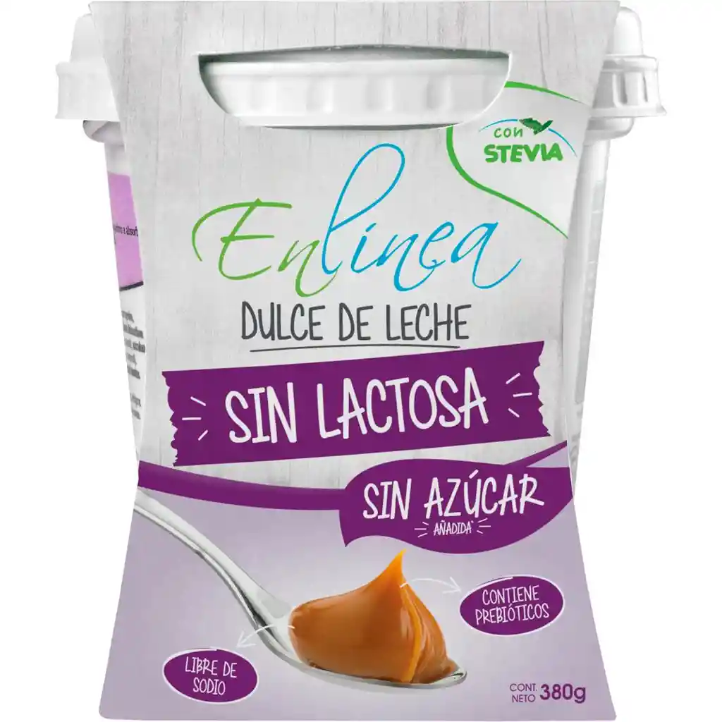 En Línea Dulce de Leche sin Lactosa y sin Azúcar