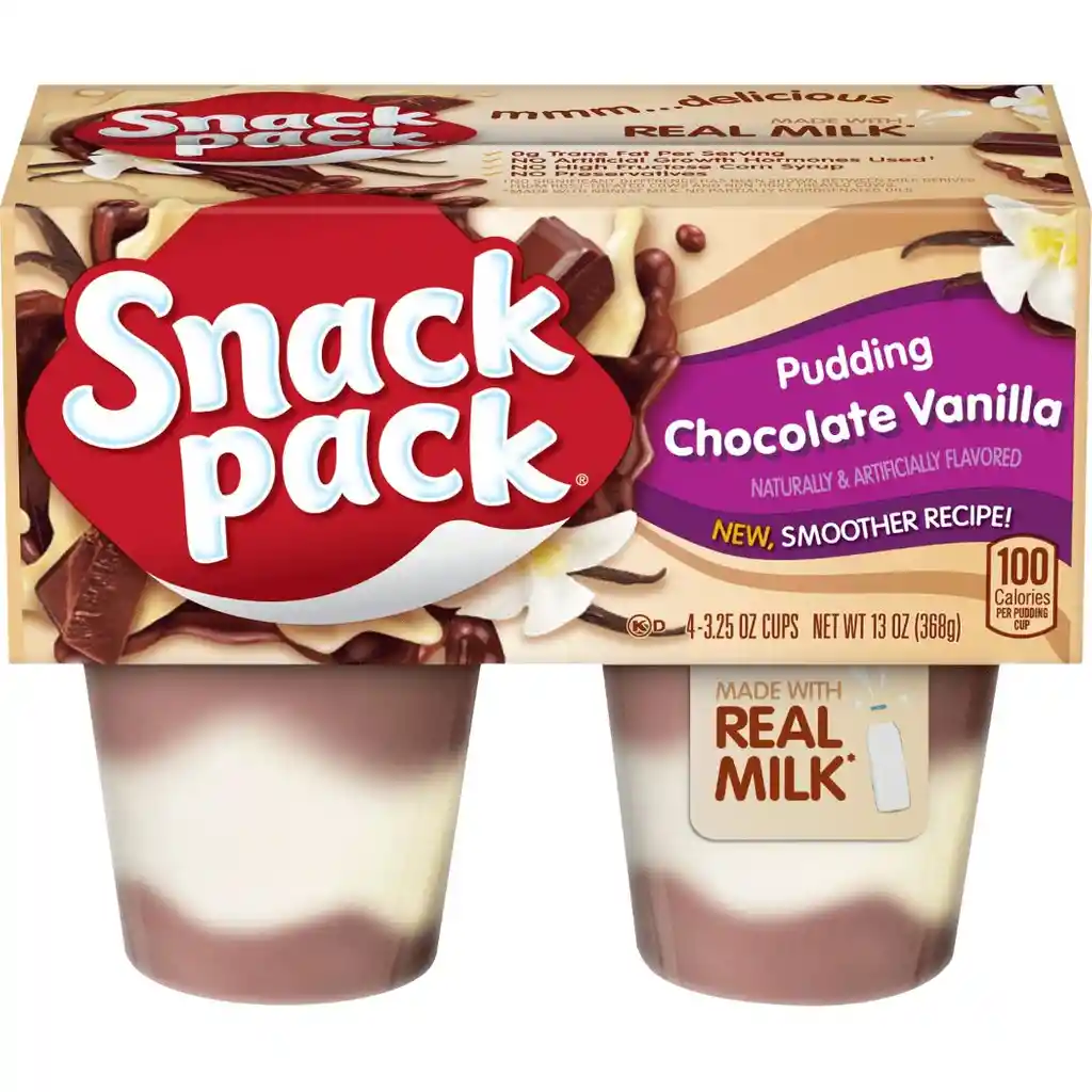 Snack Pack Flan Chocolate Vainilla