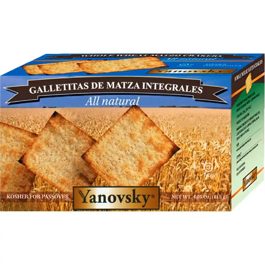 Yanovsky Galletas de Matza Integrales