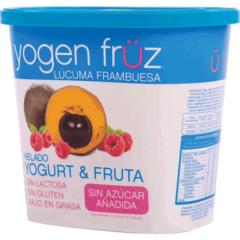 Yogen Fruz Helado Lucuma Frambuesa