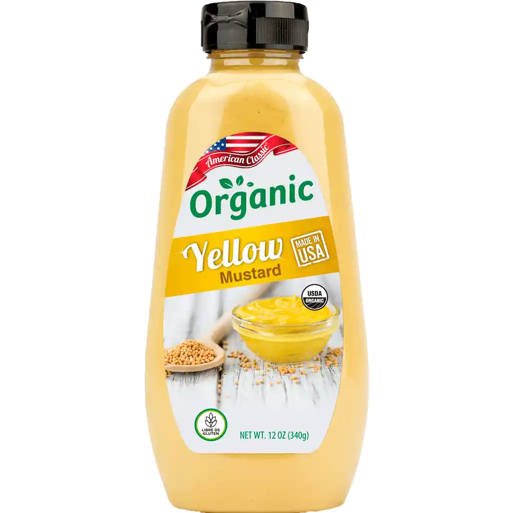 American Classic Mostaza Organica Yellow 340 G