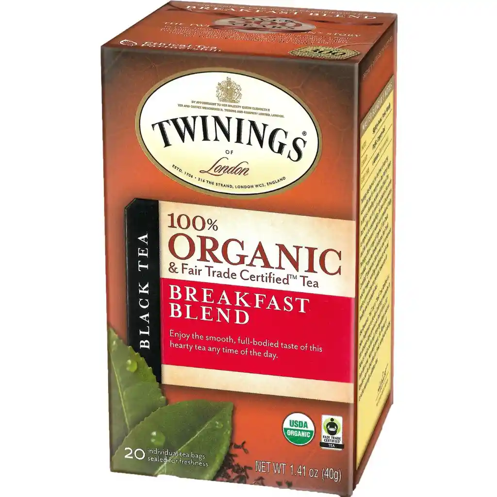 Twinings Te Organico Breakfast 20 Bolsitas