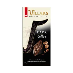 Villars Barra de Chocolate Negro con Café