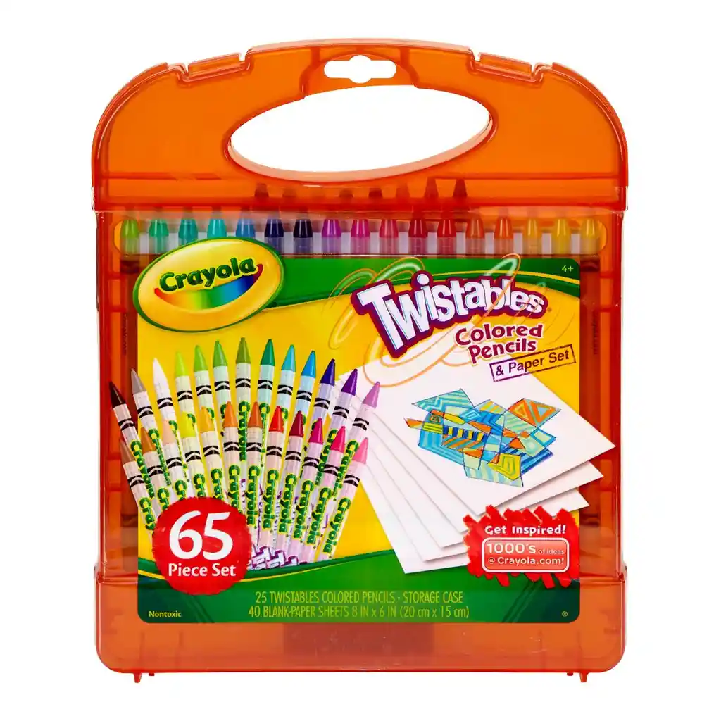 Set de lapices color Crayola twistables, 65 unid.