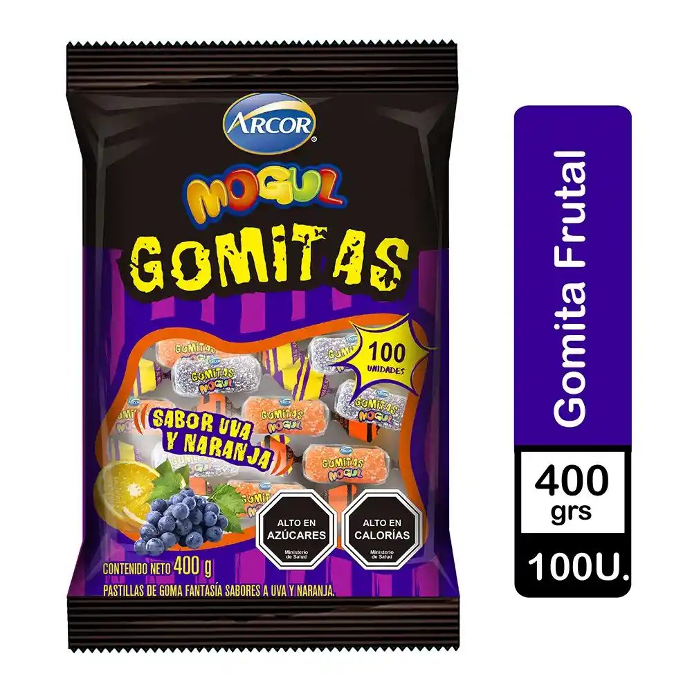 Arcor Gomitas Mogul Uva Naranja