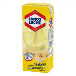 Loncoleche Leche Platano Semidescremada 6Ux