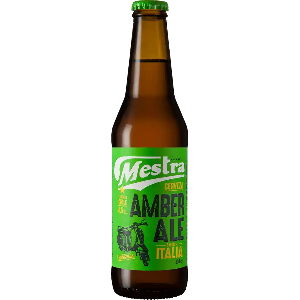 Mestra Maestra Cerveza Amber Ale Botella Desechable Pack 4 Un