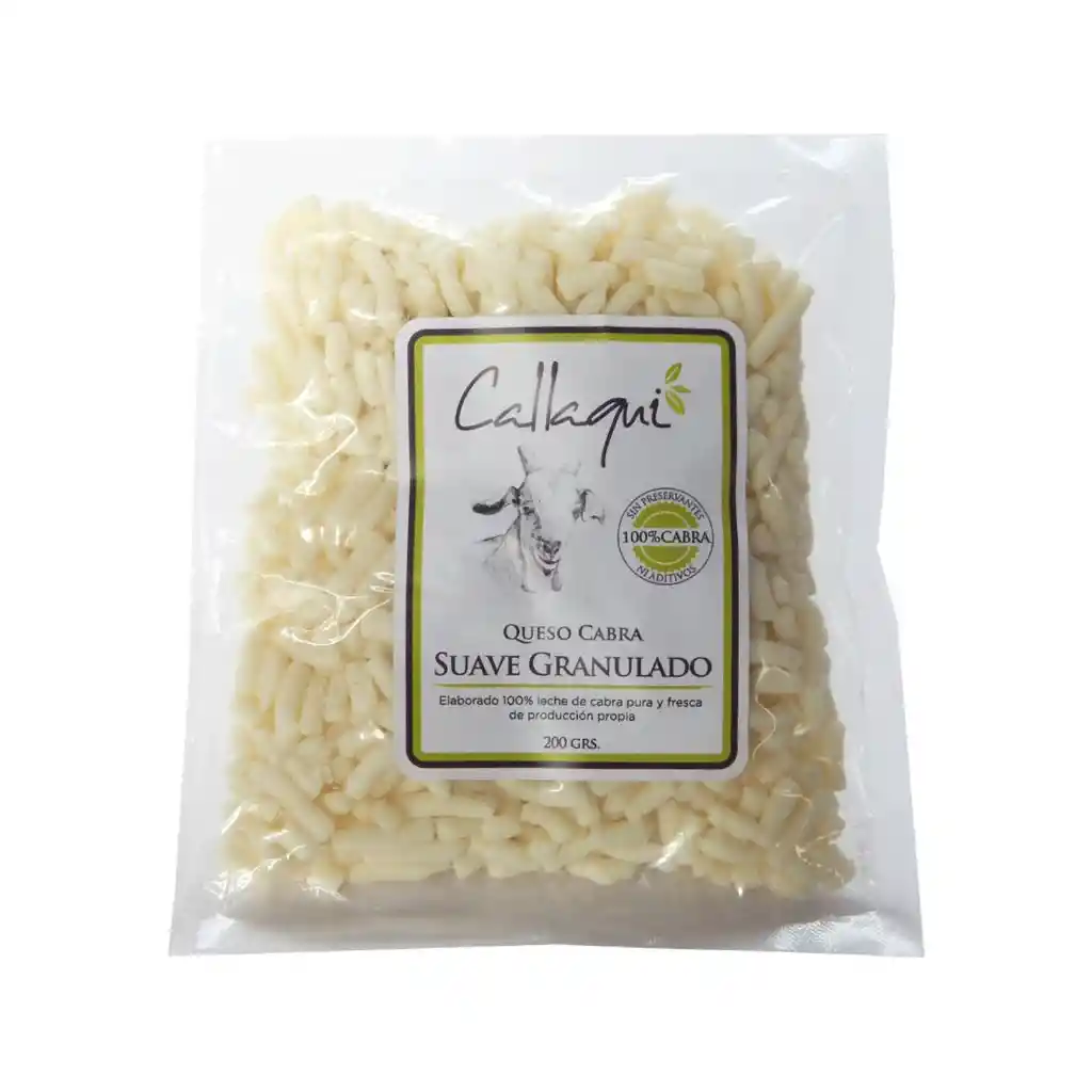 Callaqui Queso De Cabra Suave Granulado 200 G