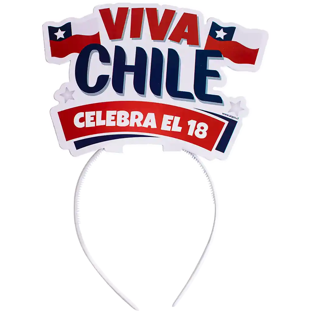 Argos Adorno Fiestas Patrias Cintillo Viva Chile