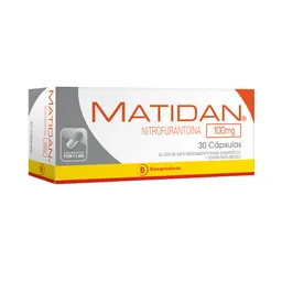 Nitrofurantoina Antisepticos Matidan 100 Mg