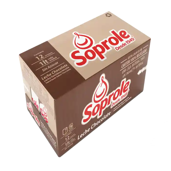 Soprole Leche Semidescremada Sabor Chocolate