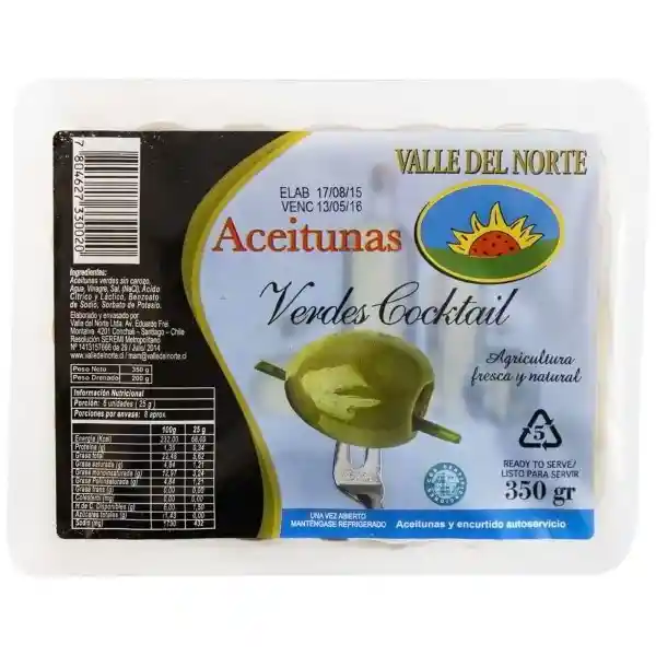 Valle Del Norte Aceituna Rellena Pimiento Granel