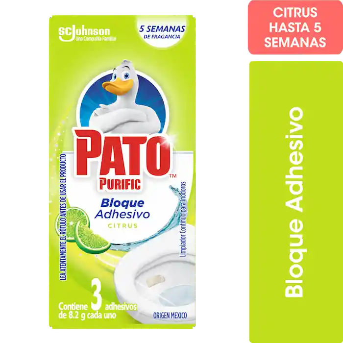 Pato Purific Limpiador Bloque Adhesivo Citrus