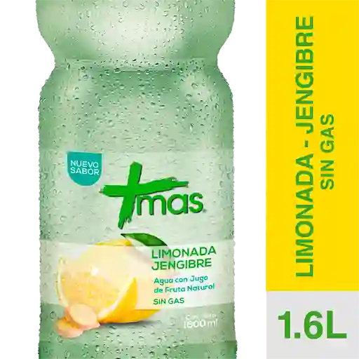 2 x Agua M?s S/Gas 1.6L Limonada Jengibre