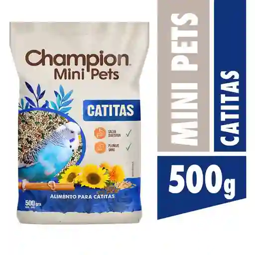 Champion Mini Pets Catas Bolsa 500 Grs