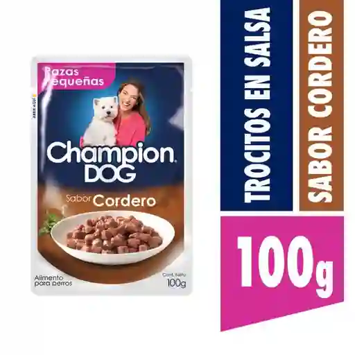 Champion Dog Trocitos En Salsa Cordero 100G