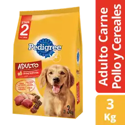 Pedigree Alimento para Perro Adulto Etapa 2 Carne, Pollo y Cereales