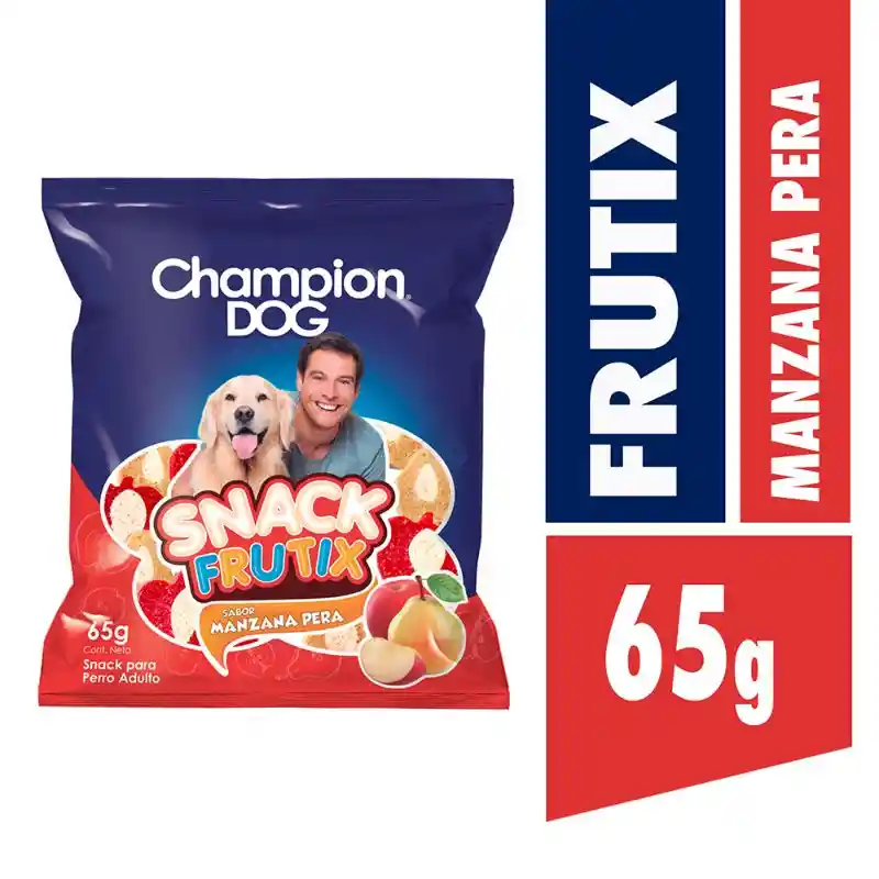 Champion Dog Snack Frutix Manzana&Pera 65 Gr
