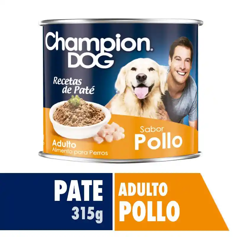 Champion Dog Alimento para Perro Recetas de Paté Sabor a Pollo 