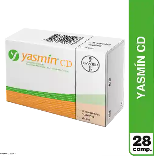  Yasmin Cd Drospirenona (3 Mg) + Etinilestradiol (0.03 Mg) 