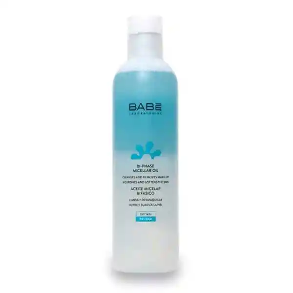 Babe Aceite Micelar Bifásico Desmaquillante para Piel Seca