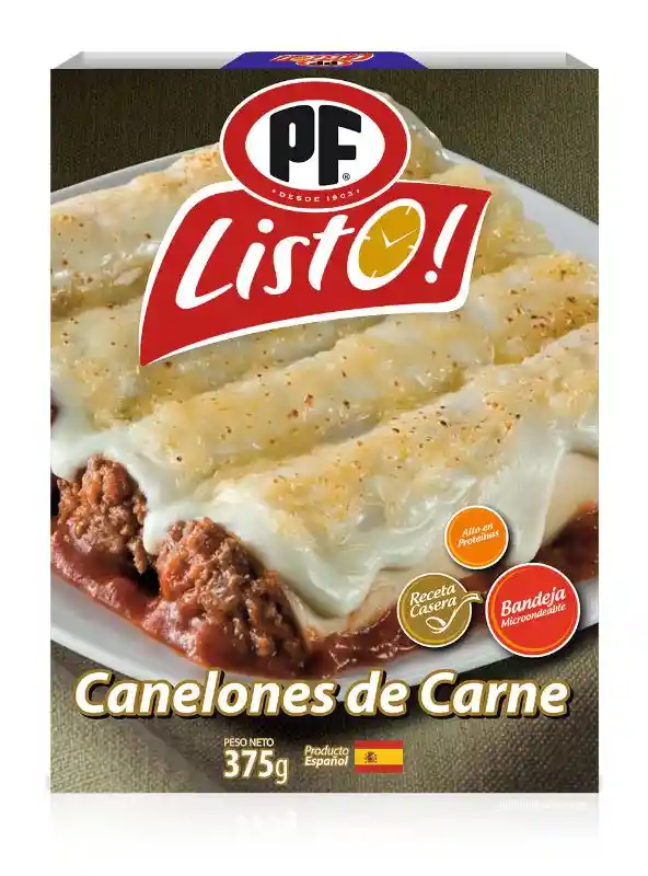 PF Listo Canelones De Carne