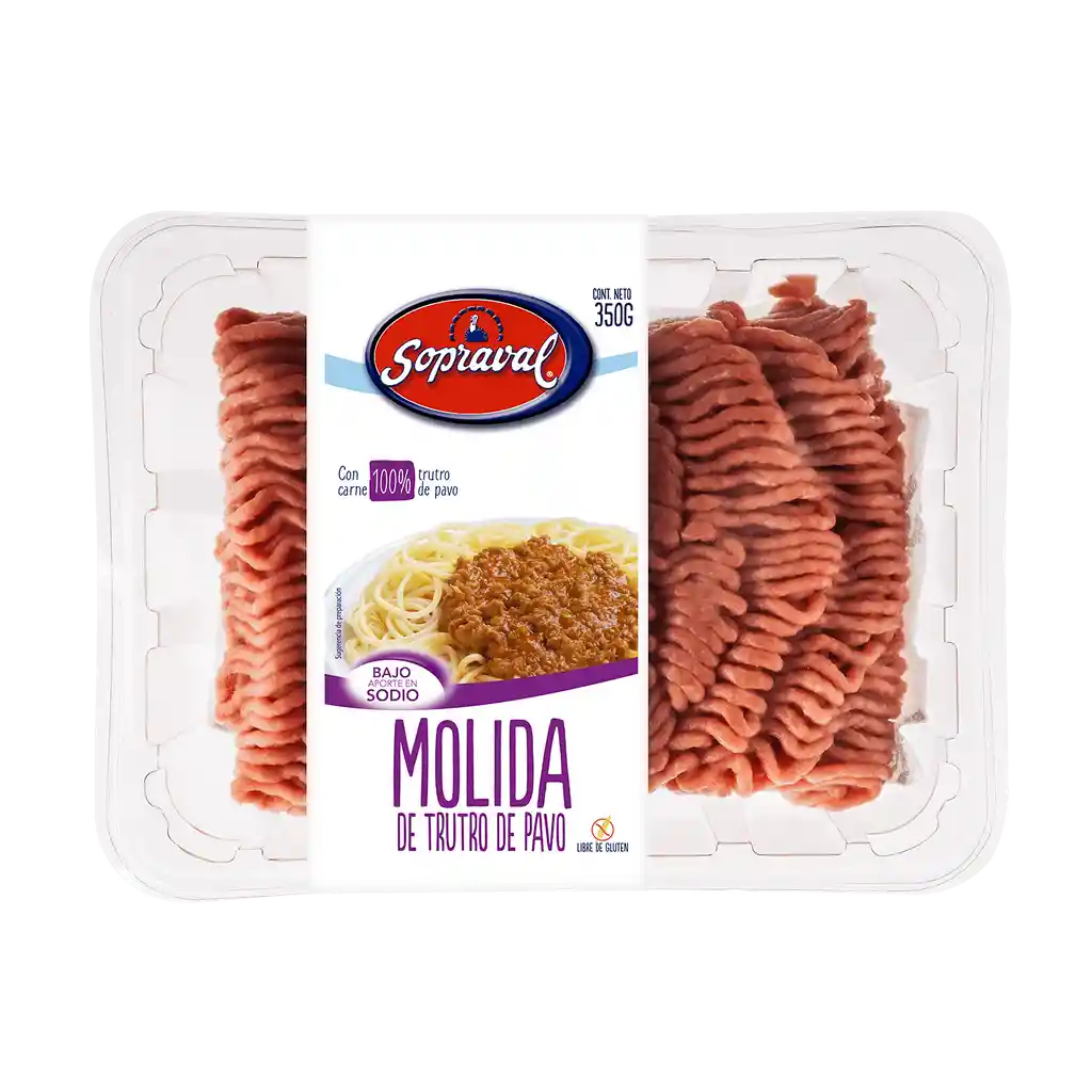 Sopraval Carne Molida Trutro Pavo 6%Mg