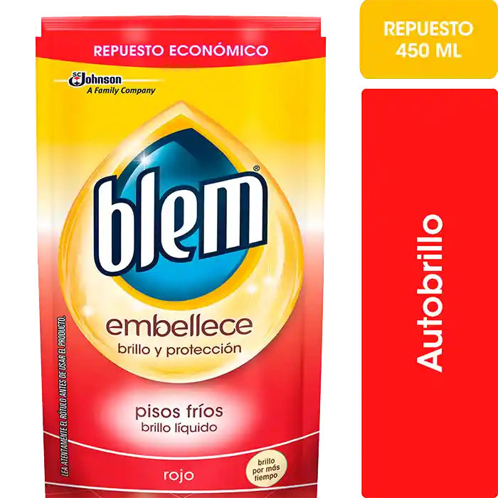 Blem Cera Autobrillo Rojo