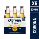 Corona Cerveza Extra Botella Pack 6 Und