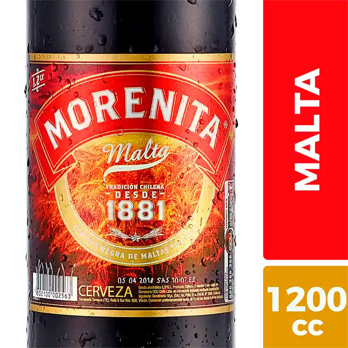 Morenita Cerveza Malta 5.3°