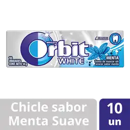 Orbit Chicle Sabor Menta Suave sin Azúcar