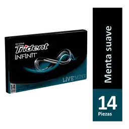 Trident Chicle Infinit Live Mint Sin Azucar Menta 14 Un