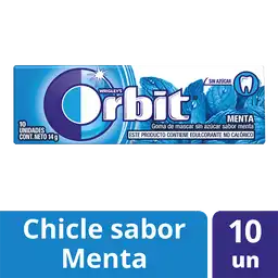 Orbit Chicle Sabor Menta sin Azúcar