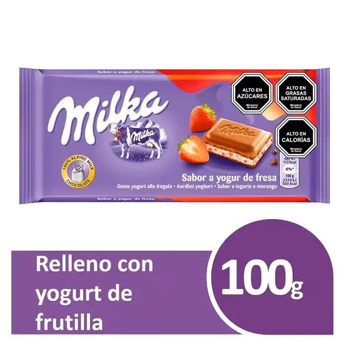 Milka Chocolate Yoghurt Frutilla Erdbeer