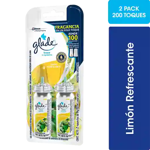 Glade Desodorante Ambiental Toque Repuesto Limón